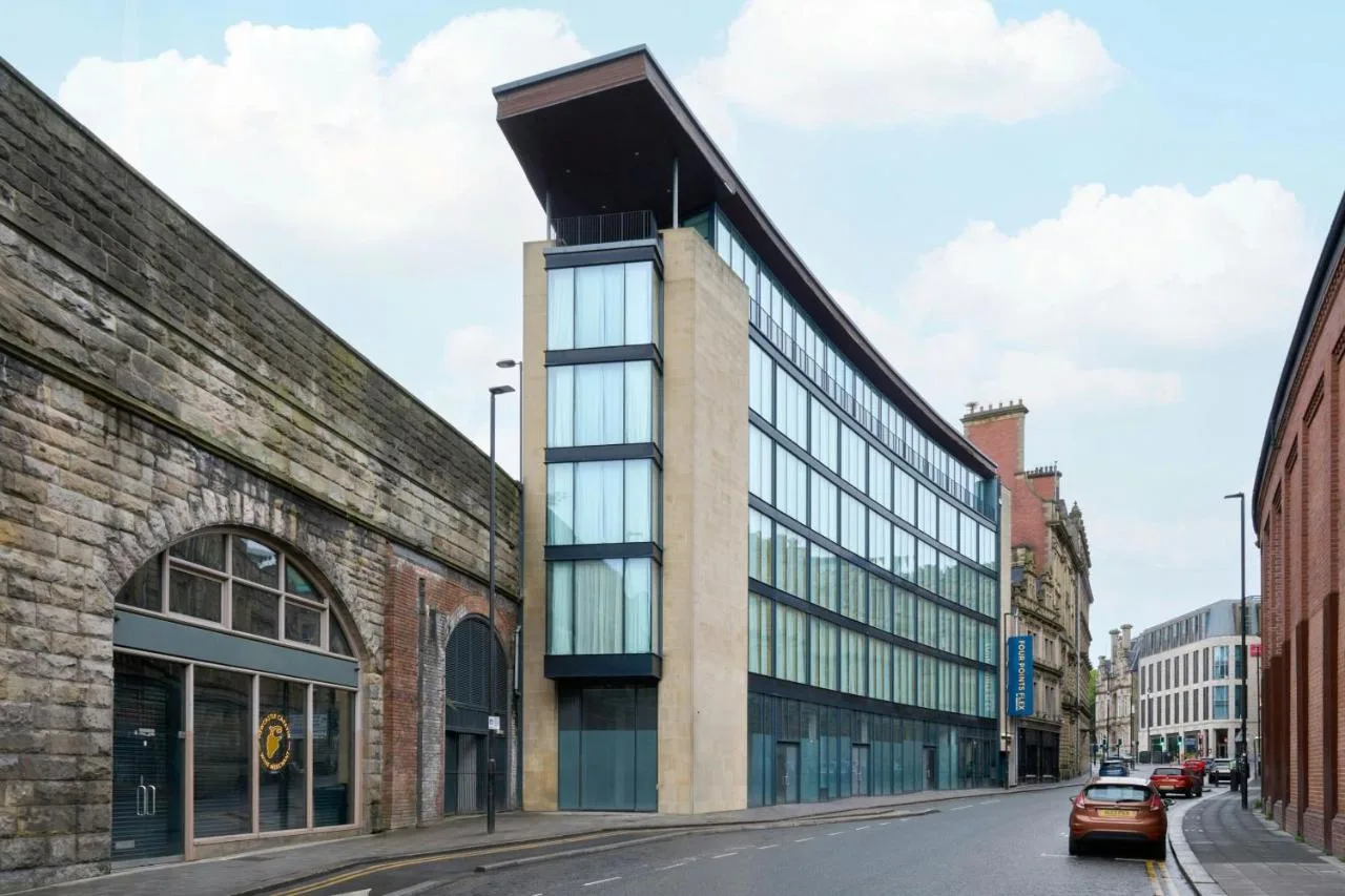 Street view of the hotel building in Newcastle city centre